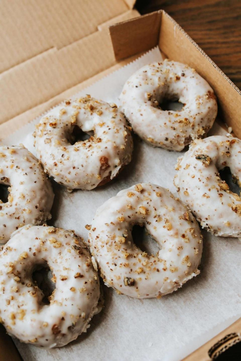 For Lexington Vegan Week, North Lime Coffee and Donuts will have a vegan special carrot cake doughnut.