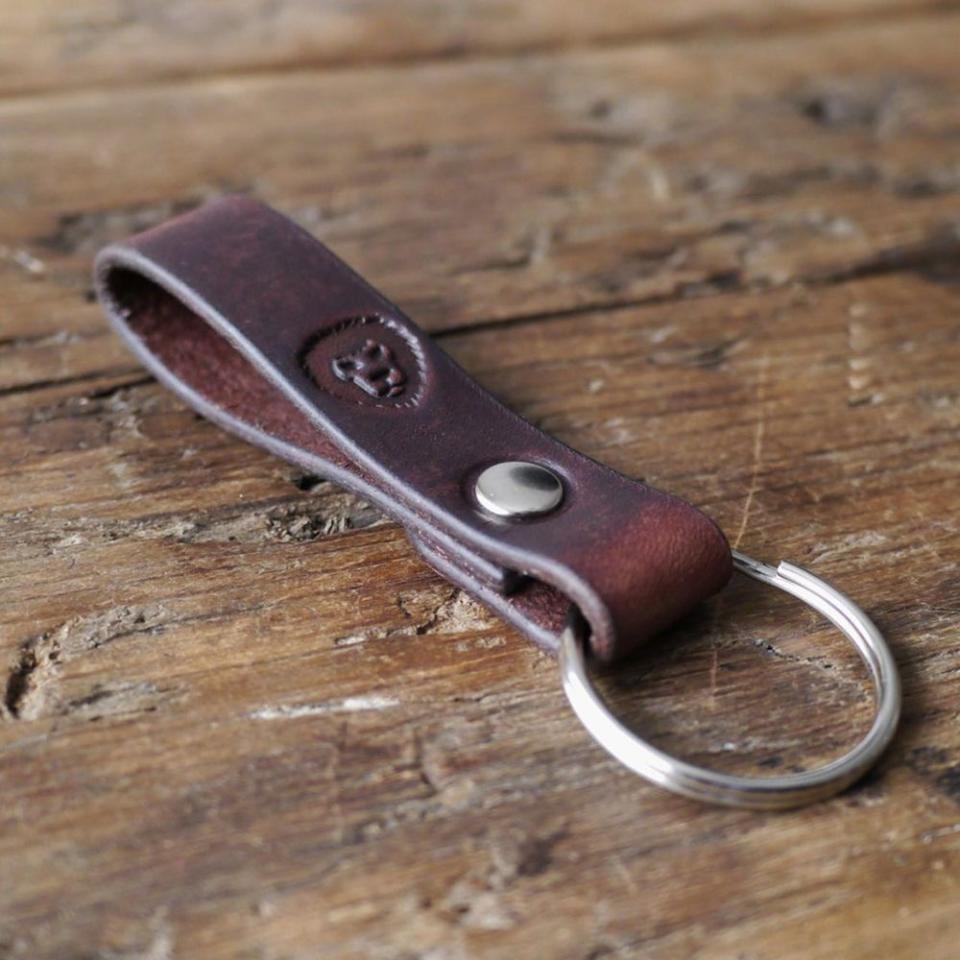 13) Kingsley Leather Keychain