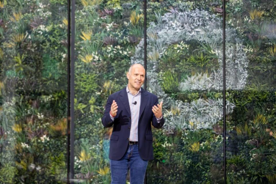 Expedia Group CEO Peter Kern spoke at its partner conference at headquarters in Seattle on May 9, 2023. In an interview with Skift, Kern discussed generative AI and the competitive landscape. Source: Expedia Group