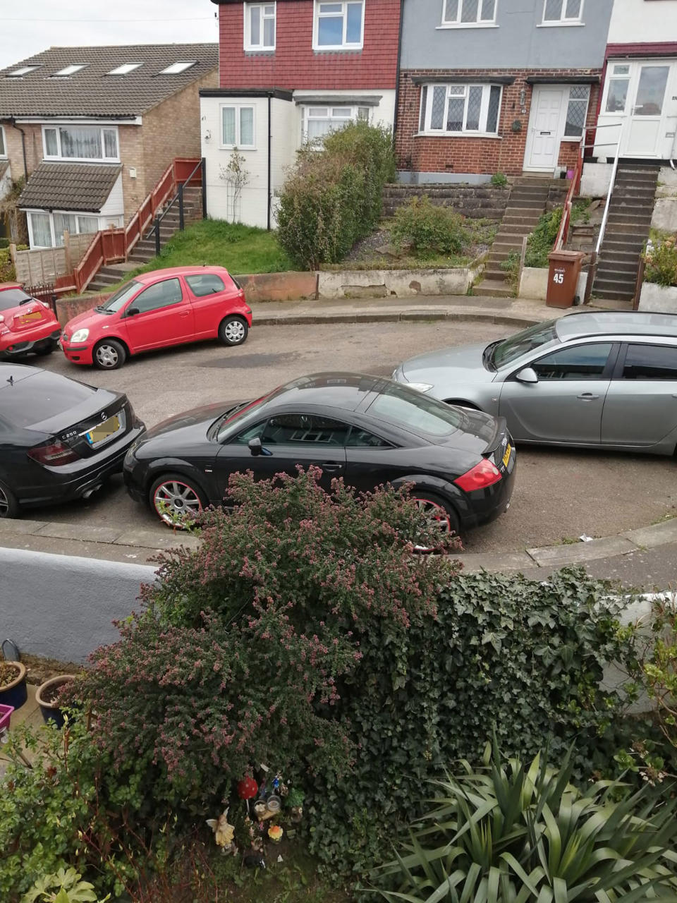 The couple say their car has been deliberately blocked in in the past. (Caters) 