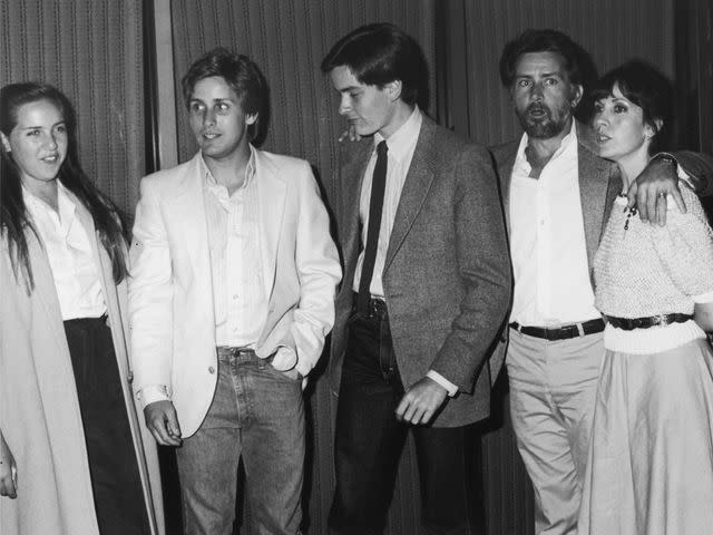 <p>Frank Edwards/Fotos International/Getty</p> The Sheen family stands in a line at an afterparty for the screening of 'In the Custody of Strangers' on April 22, 1982