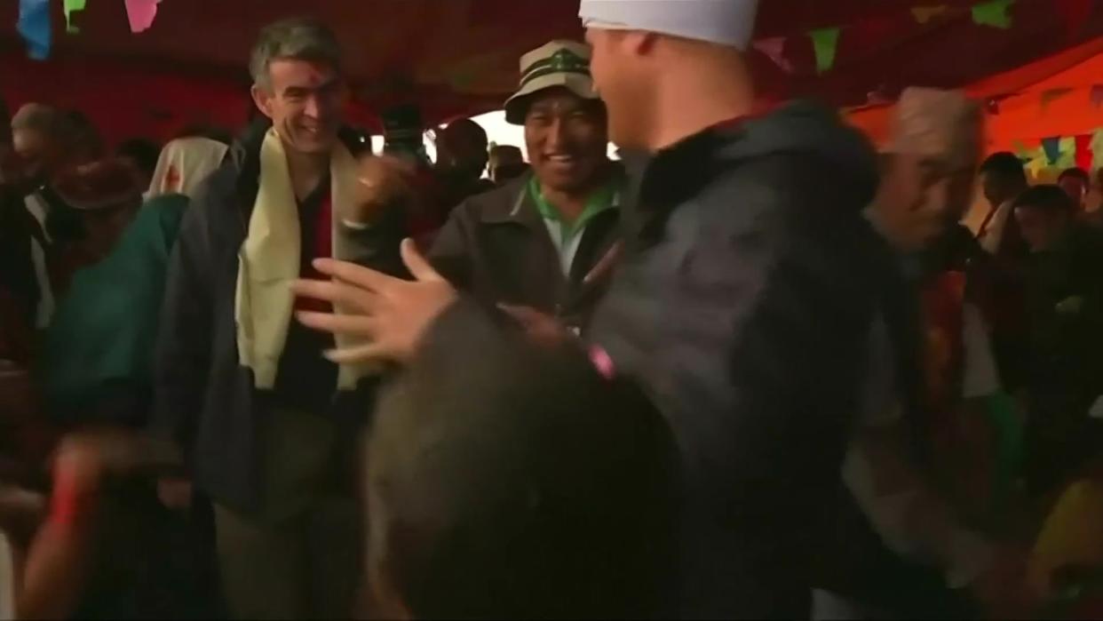 Prince Harry Busts a Move in Nepal