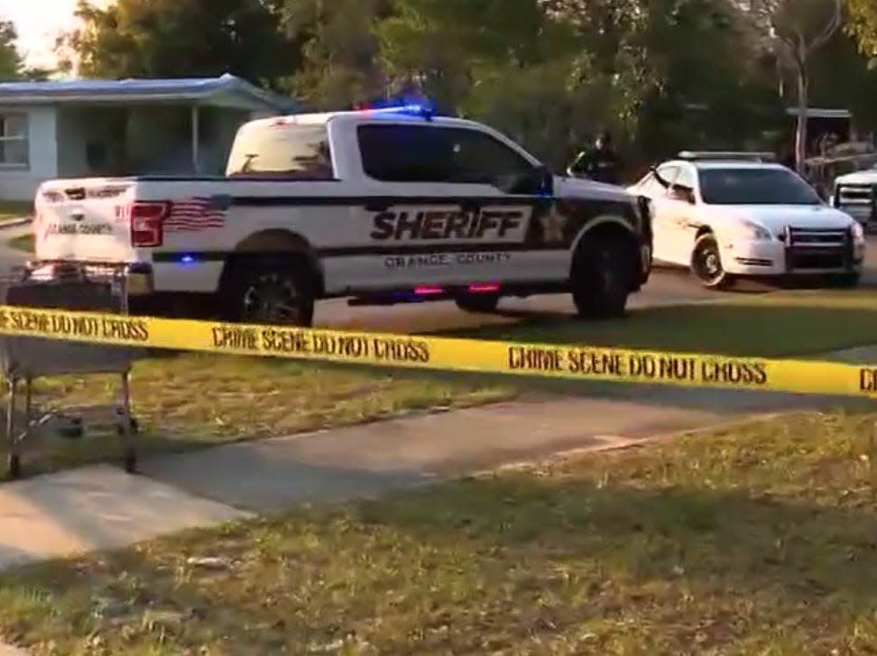 Police respond to a shooting in Pine Hills, Florida
