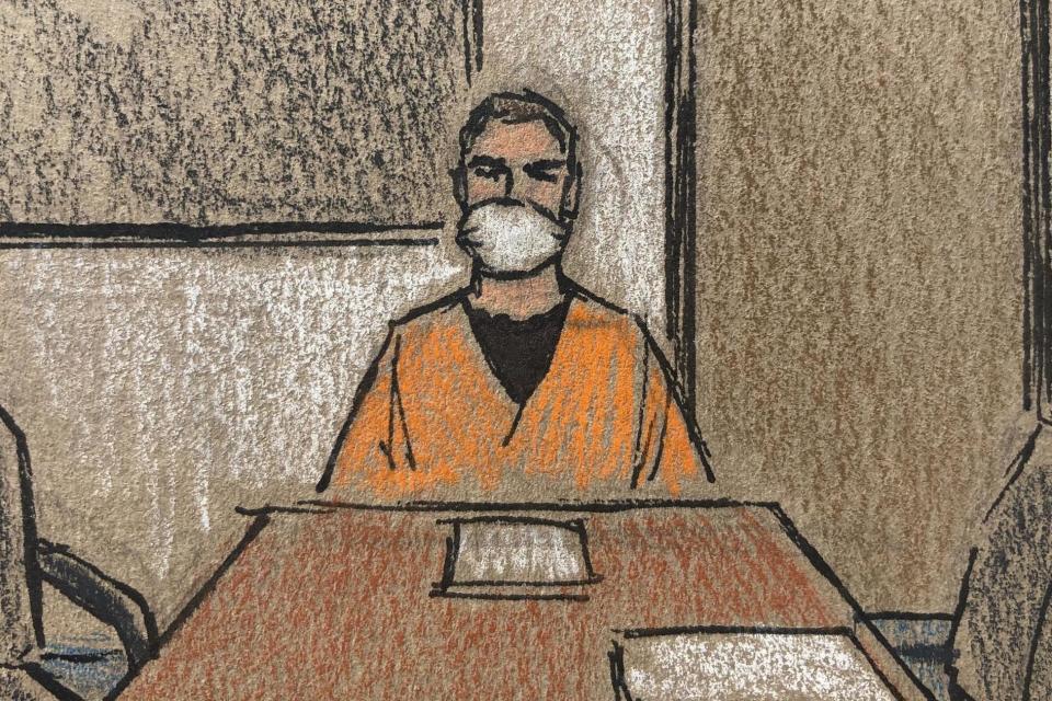 A court sketch of Derek Chauvin (AP)