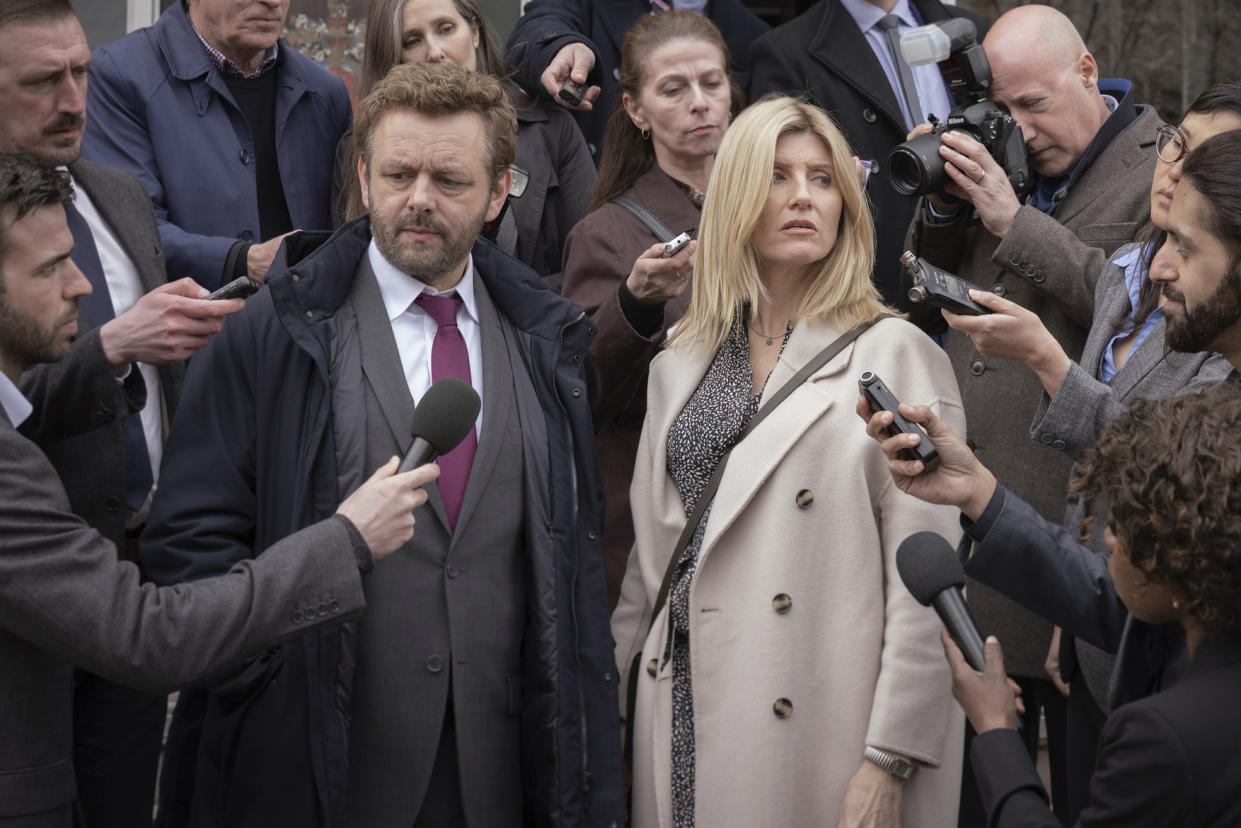 Andrew (Michael Sheen) and Nicci (Sharon Horgan) in Best Interests (BBC)