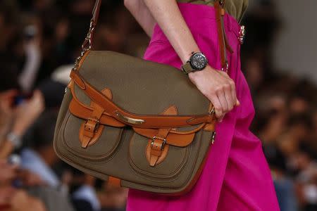 A model presents a creation from the Ralph Lauren Spring/Summer 2015 collection during New York Fashion Week September 11, 2014. REUTERS/Lucas Jackson