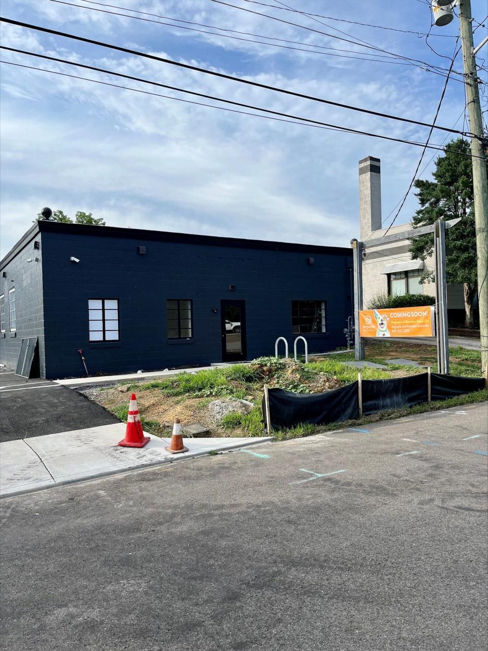 This refurbished building at 5213 Homberg Drive is scheduled to open as a Dogtopia dog day care facility in early August, with an open house scheduled for July 26.