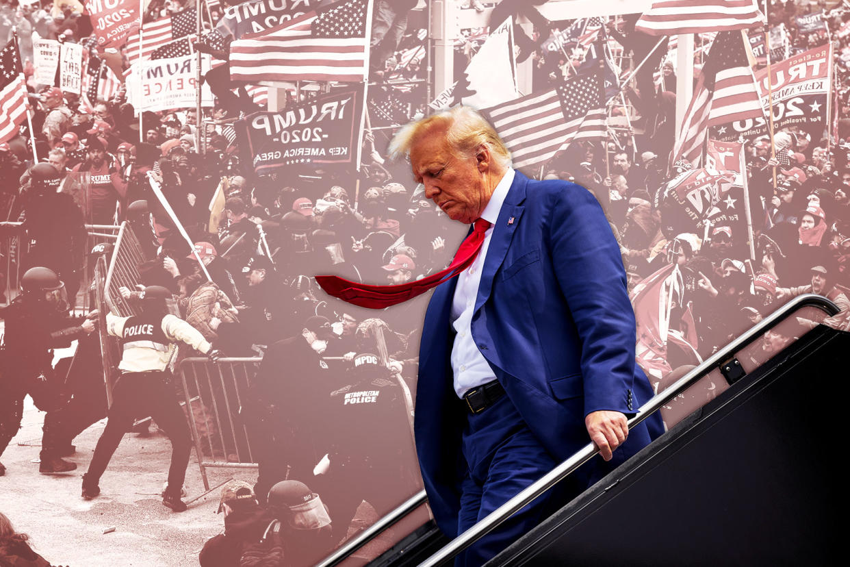 Donald Trump; Capitol Riot Photo illustration by Salon/Getty Images