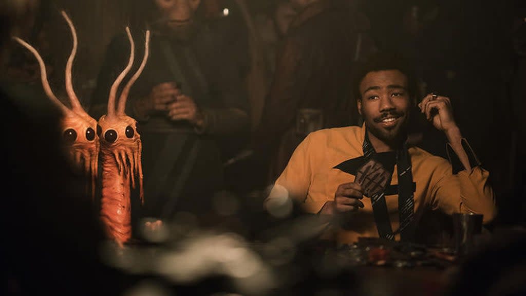 Donald Glover as Lando Calrissian in 2018’s 'Solo: A Star Wars Story'. (Credit: Lucasfilm)