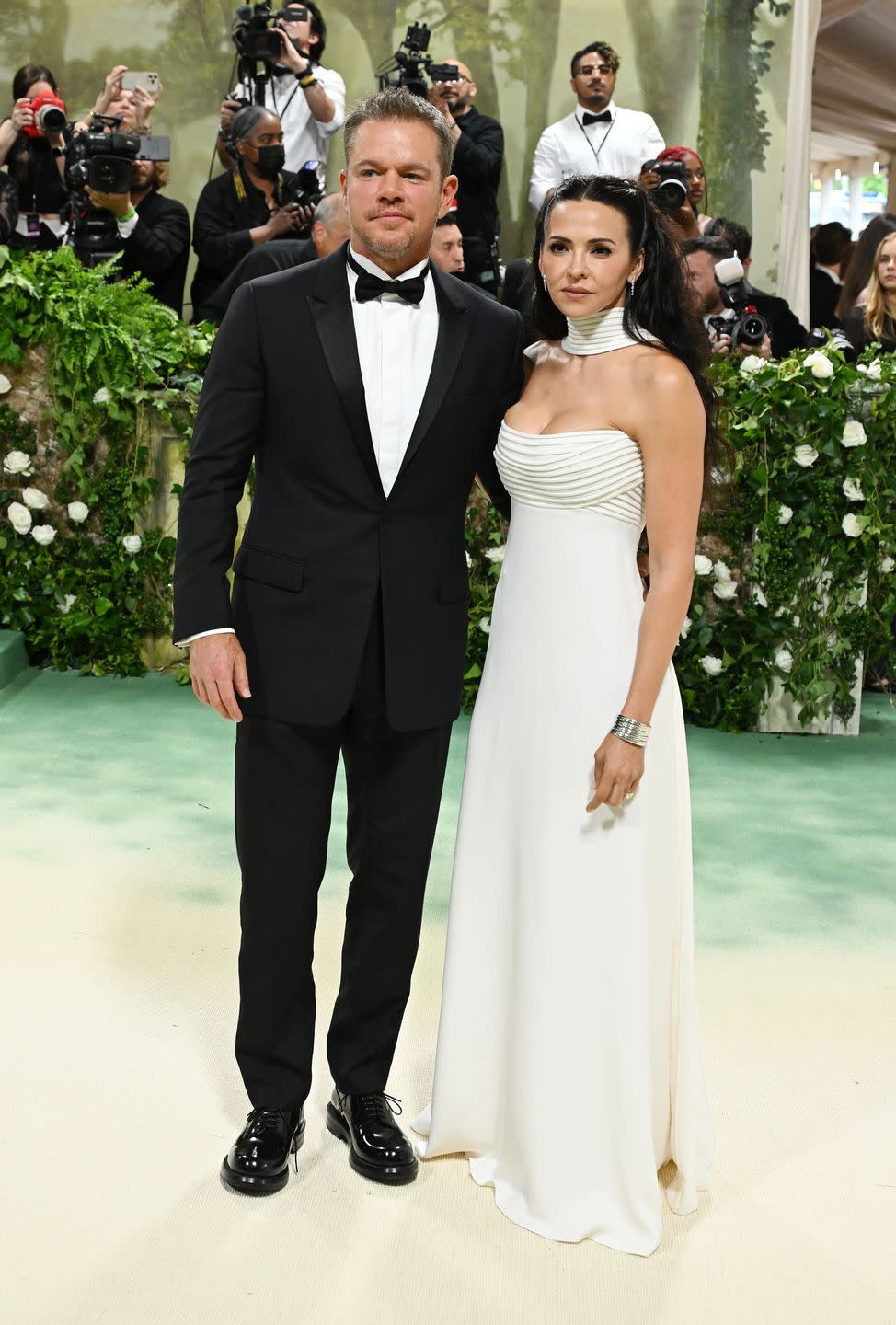 matt damon and luciana damon at the 2024 met gala