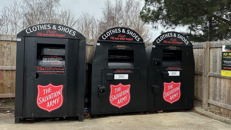 Salvation Army clothing banks