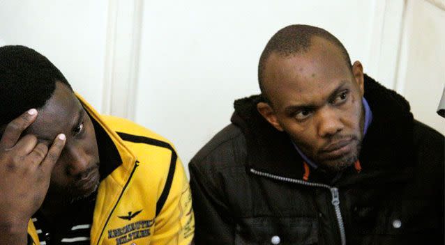 Ms Mania's estranged husband Cyrus Bernard Maina Njuguna (right) has denied reports he was aggressive to his wife before her death. Source: AAP
