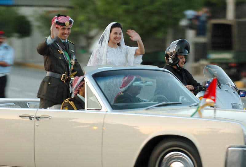 Príncipe Hamzah en el día de su boda
