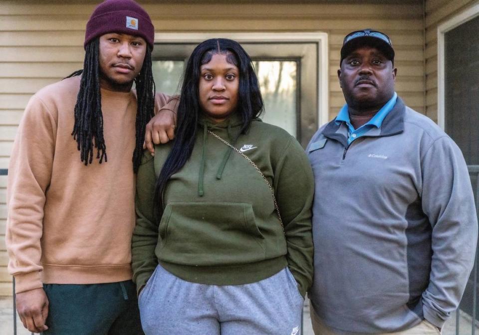 Nakema Fox died in 2007 after being held in the DeSoto County jail, leaving behind her high school sweetheart and husband, Terry Fox (right), her daughter, Faith Fox (middle), her son Janauris Blanch (left) and two other children. Nakema Fox had been diagnosed with schizophrenia and was awaiting transportation to a state psychiatric hospital when she died. Over 11 days in jail, she barely ate, according to a Mississippi Bureau of Investigation report. Fox died of a pulmonary embolism soon after a jail employee noticed her coughing and called a nurse. DeSoto County officials declined to comment on Fox’s death, though a sheriff’s department official said staff keep track of when inmates refuse meals and have medical staff evaluate them.