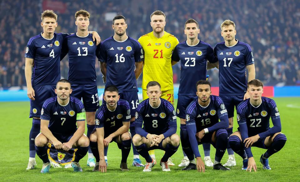 The Scotland football team pictured in 2023. (Getty)