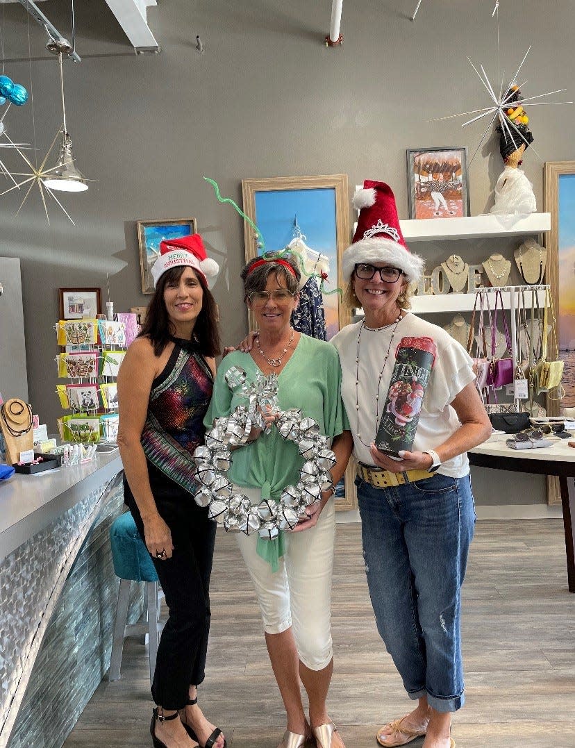 The staff at Bobbi's at Parkside on Harrison Street in Cocoa Village is ready to celebrate Christmas in July during Saturday's Sip & Stroll.