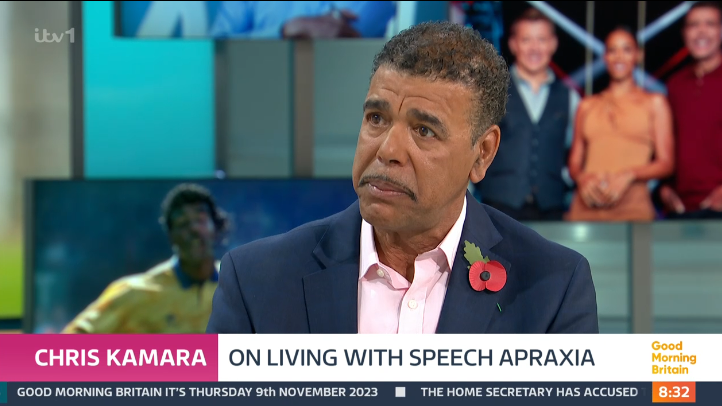 Chris Kamara was emotional on Good Morning Britain. (ITV screengrab)