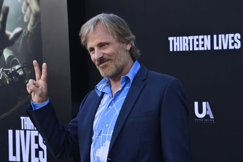 Cast member Viggo Mortensen attends the premiere of Prime Video's "Thirteen Lives" in July 2022. File Photo by Jim Ruymen/UPI