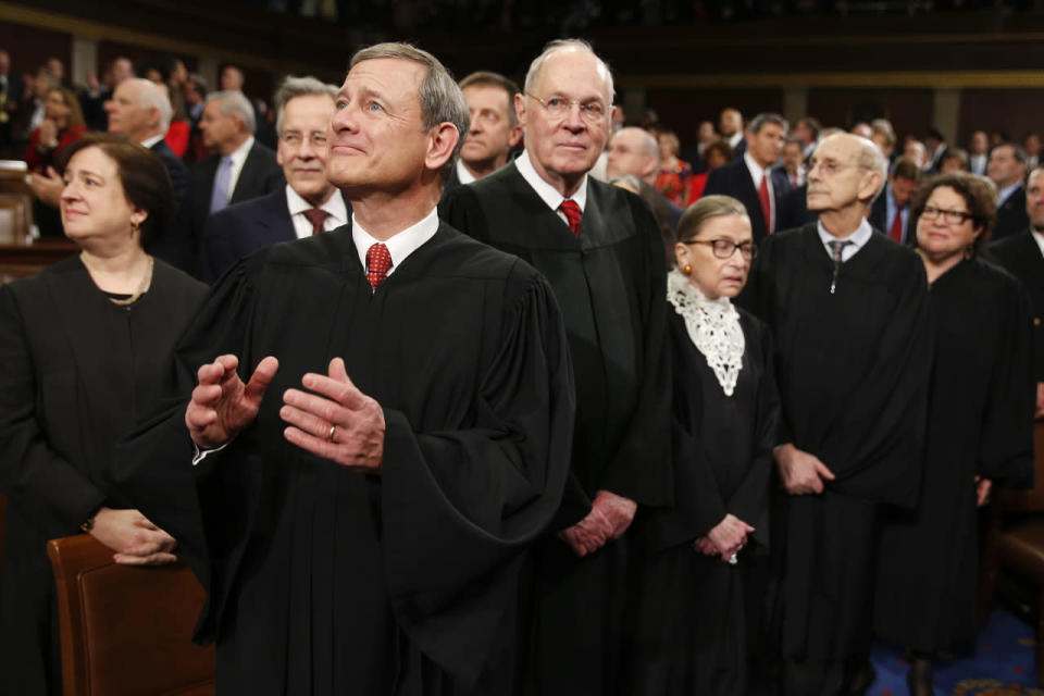 Supreme Court justices arrive