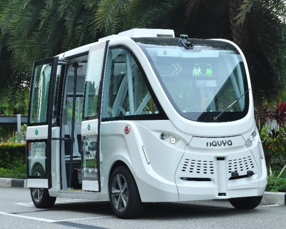 The smaller on-demand autonomous vehicle which will be open to public for a trial run from 26 August to 15 November in Sentosa. (PHOTO: Ministry of Transport)