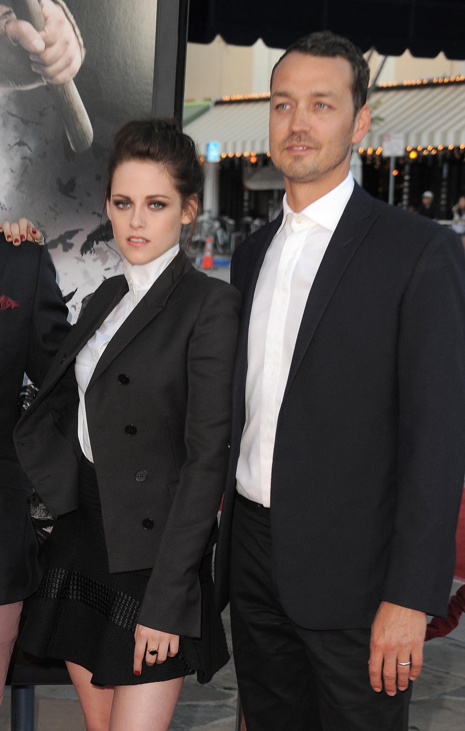 Actress Kristen Stewart and director Rupert Sanders attend the "Snow White and the Huntsman" screening on Tuesday, May 29, 2012 in Los Angeles. (Photo by Jordan Strauss/Invision/AP)