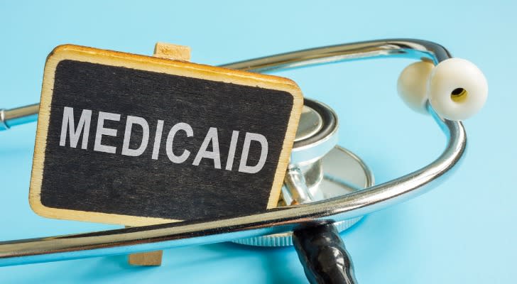 Medicaid can cover the costs of a nursing home for people who meet strict means testing. 