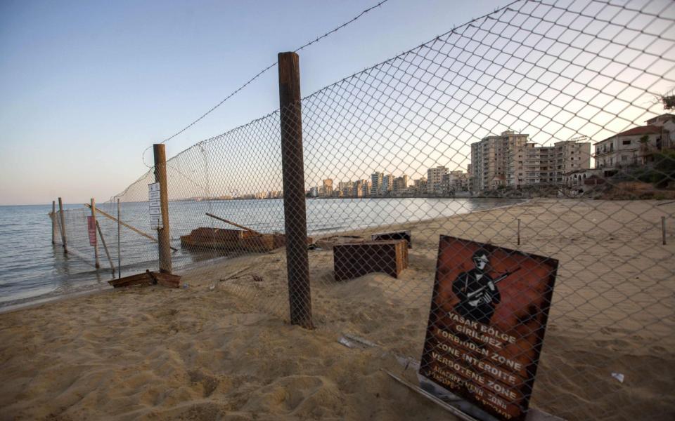 Varosha is a ghost town, fenced off by the Turkish military - AFP