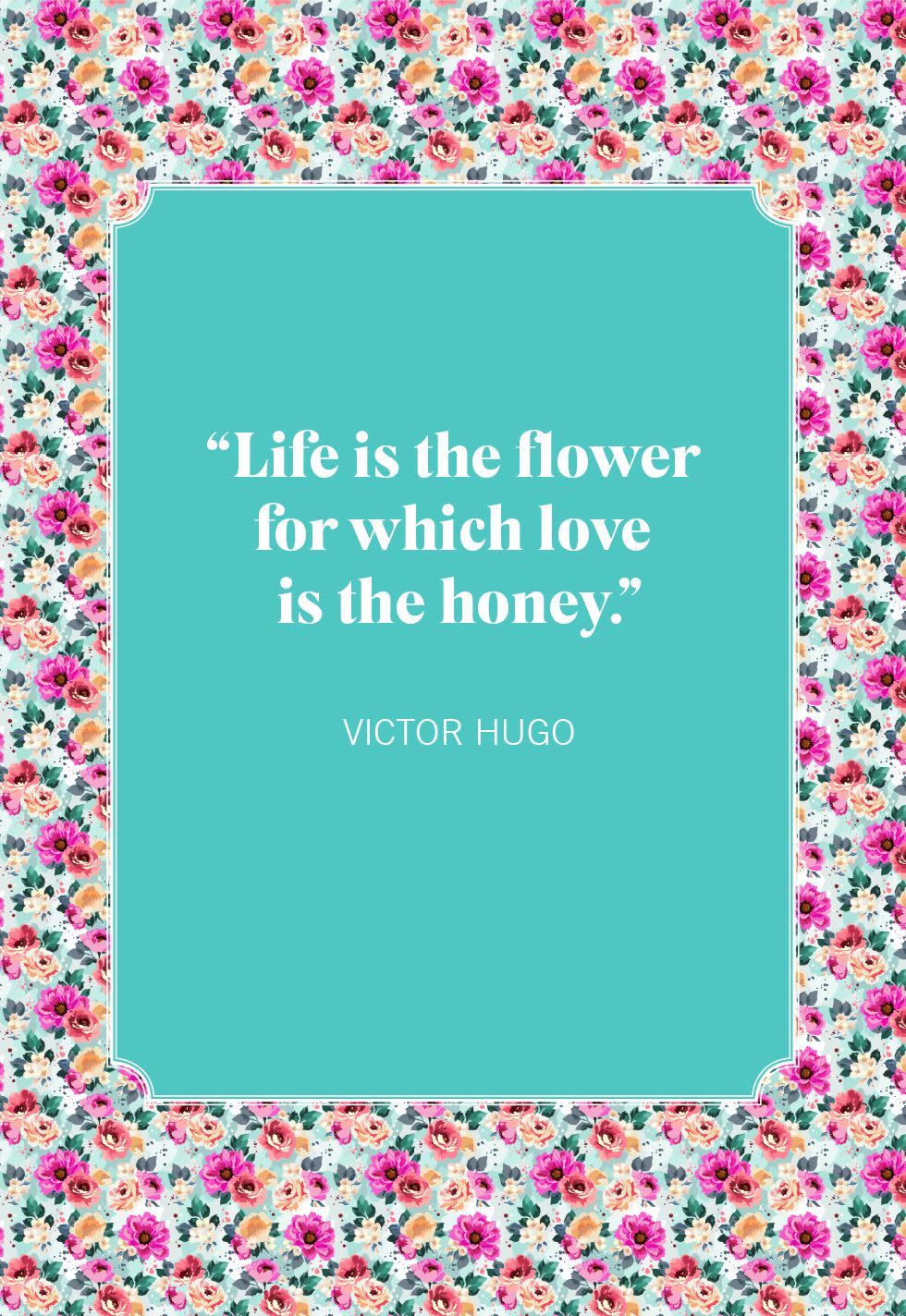 victor hugo flower quotes