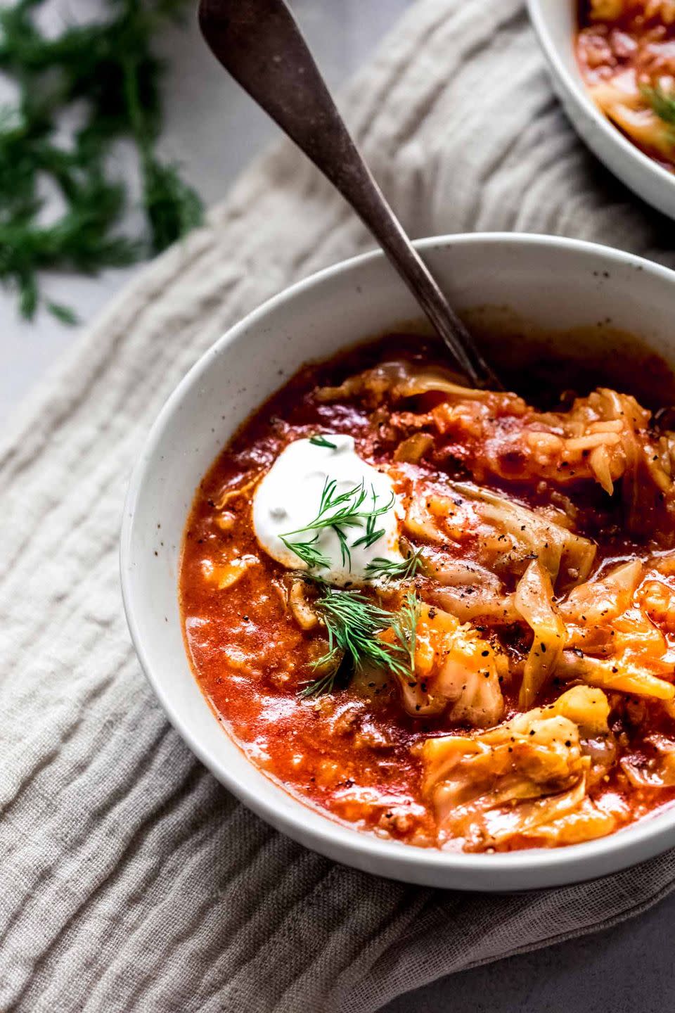 Instant Pot Cabbage Roll Soup