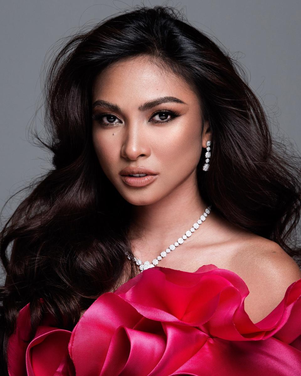 A headshot of Miss Philippines 2021.