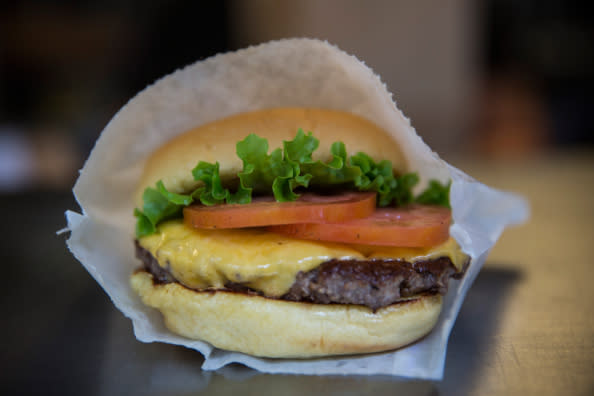 Shake Shack burger (Andrew Burton/Getty Images)