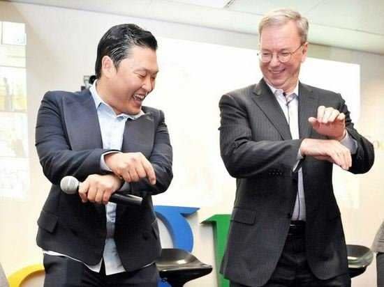 Eric Schmidt Dances Gangnam Style