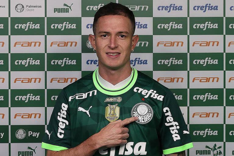 Aníbal Moreno, una de las nuevas caras que tendrá el campeón de Brasil, Palmeiras, que se lo quitó a Racing.