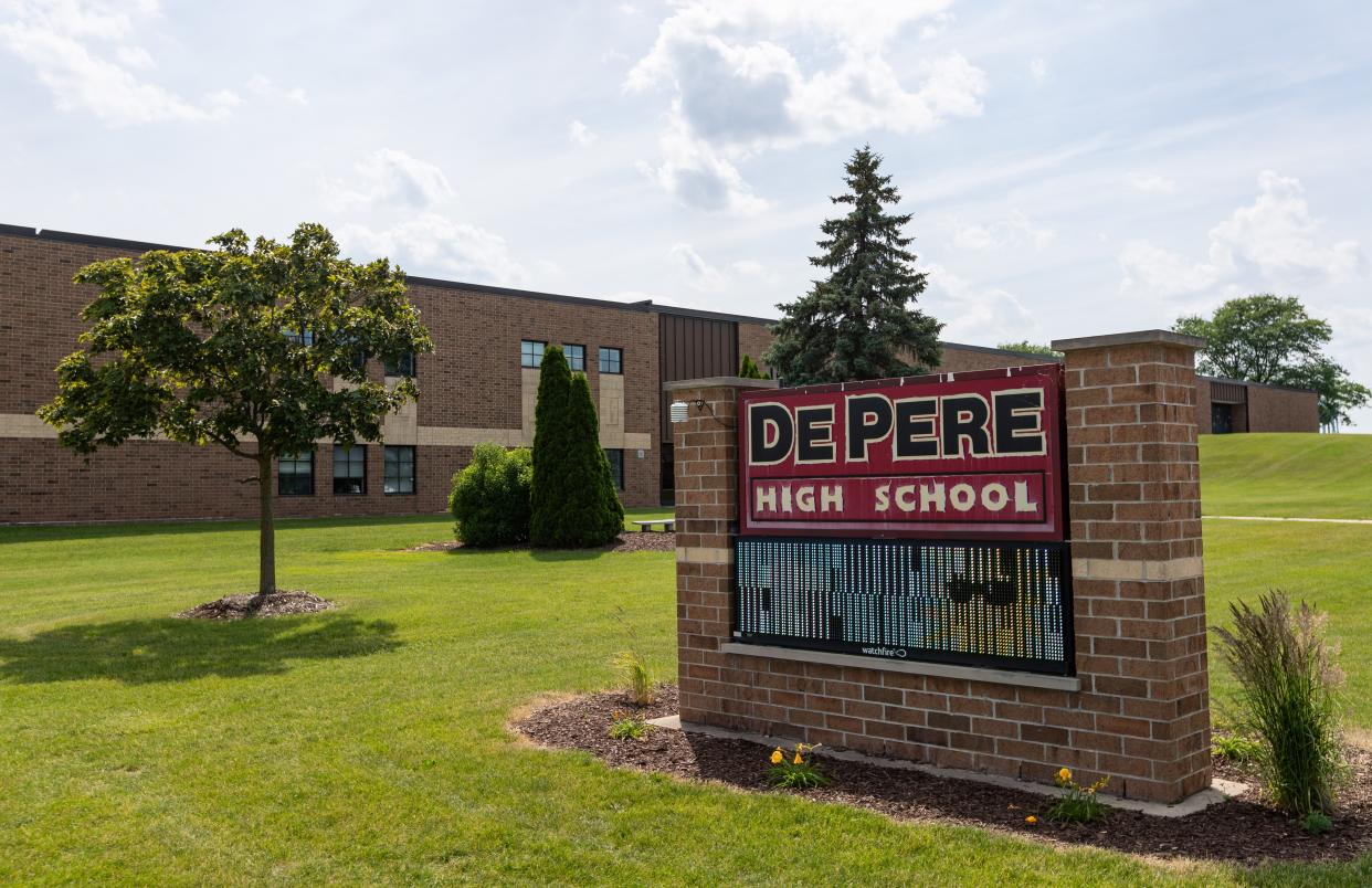 The exterior of De Pere High School pictured on June 30, 2023, in De Pere, Wis. Seeger Gray/USA TODAY NETWORK-Wisconsin