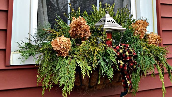 diy christmas window decorations foraged boxes