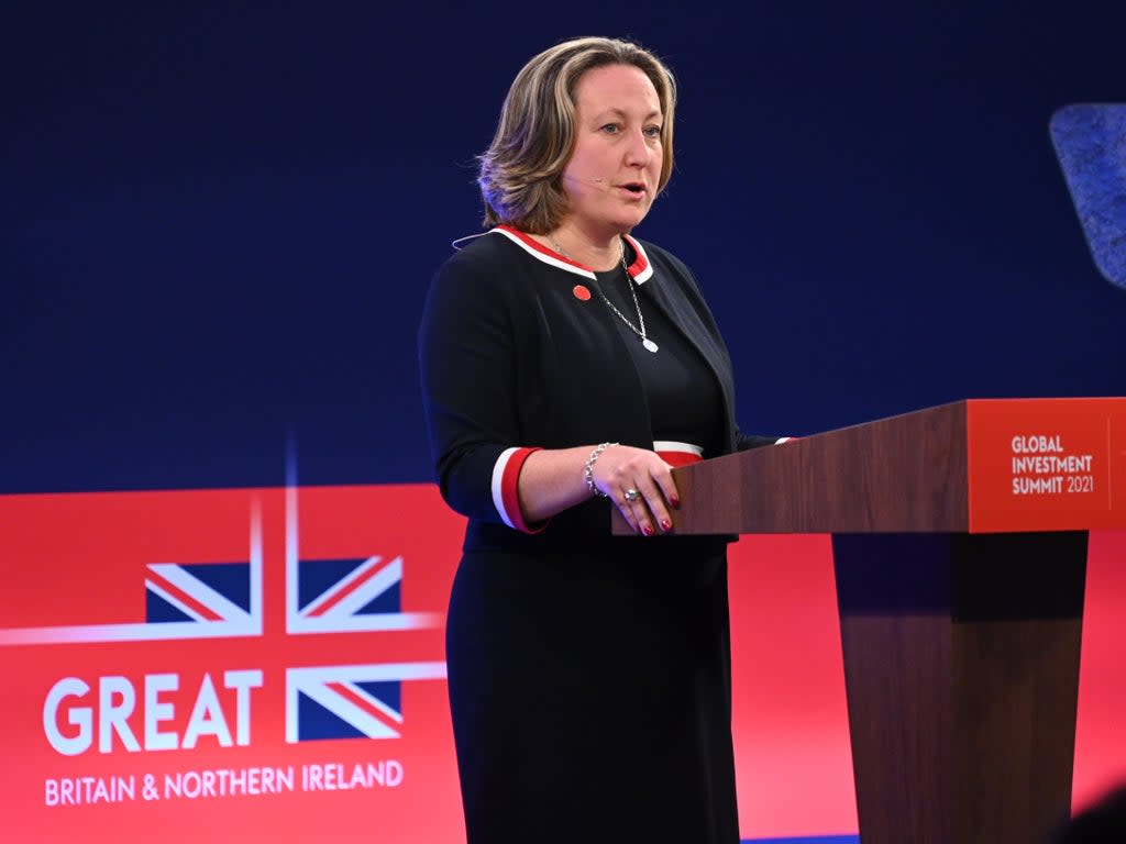 International trade secretary Anne-Marie Trevelyan has hailed deal with New Zealand  (PA)