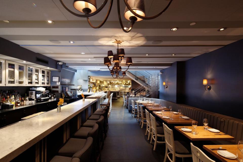 Restaurant, Building, Interior design, Lighting, Room, Ceiling, Table, Bar, Brunch, Architecture, 