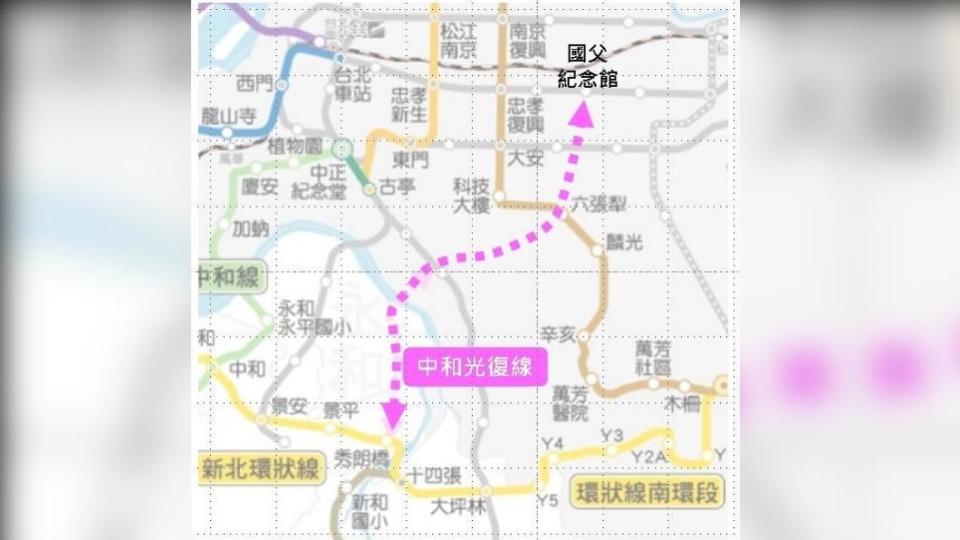 中和光復線概念圖。（圖／新北市政府捷運工程局提供）