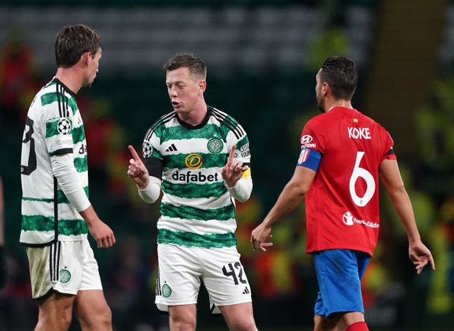 Callum McGregor, centre