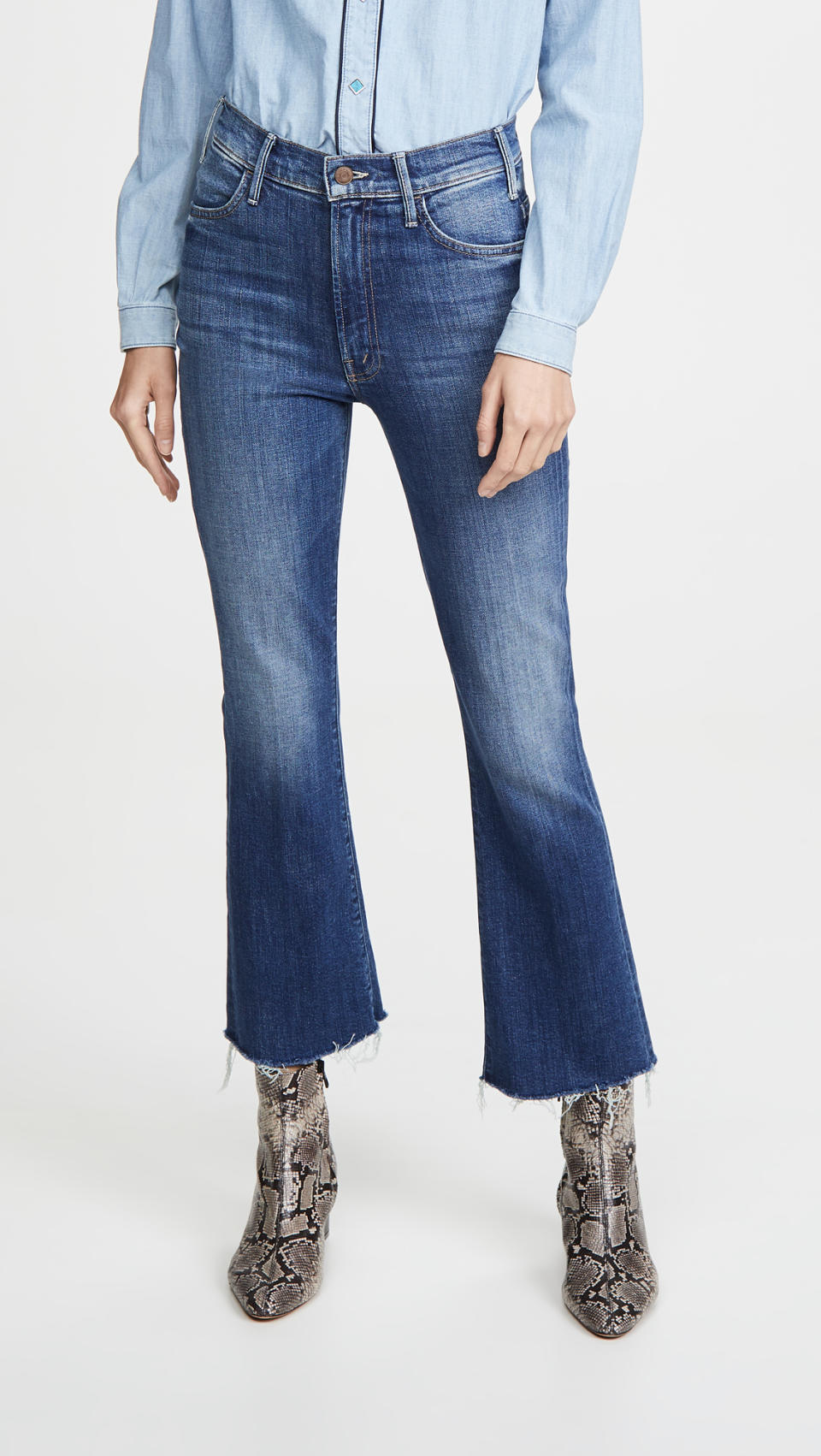 The Hustler Ankle Fray Jeans. Image via Shopbop.