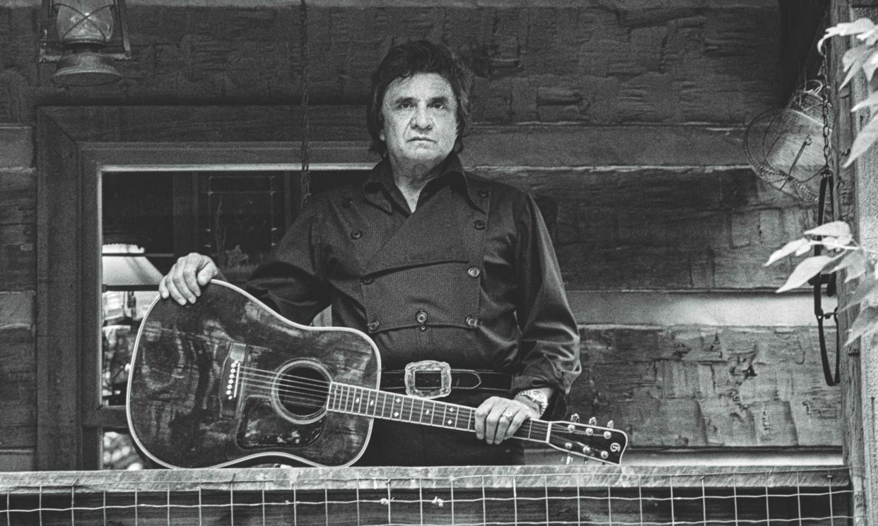 <span>Johnny Cash at Cash Cabin, Tennessee, 1987.</span><span>Photograph: Alan Messer</span>