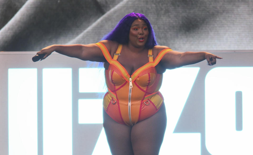 Lizzo performs during the first weekend of the Austin City Limits Music Festival in Zilker Park on Sunday, Oct. 6, 2019, in Austin, Texas. (Photo by Jack Plunkett/Invision/AP)