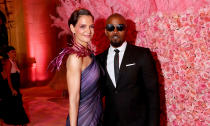 The very private, and perhaps surprising, pairing of Jamie Foxx and Katie Holmes split this year after dating for some time. It came after they attended their first red carpet together at the 2019 Met Gala with reports suggesting it <a href="https://uk.news.yahoo.com/jamie-foxx-and-katie-holmes-reportedly-split-as-hes-photographed-with-21-yearold-singer-213149875.html" data-ylk="slk:ended when Foxx was seen holding hands;elm:context_link;itc:0;sec:content-canvas;outcm:mb_qualified_link;_E:mb_qualified_link;ct:story;" class="link  yahoo-link">ended when Foxx was seen holding hands</a> with up and coming singer Sela. Foxx denied their relationship was anything other than platonic. (Kevin Tachman/MG19/Getty Images for The Met Museum/Vogue)
