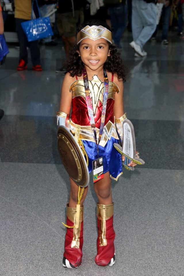 Nachwuchs-Wonder Woman bei der New York Comic Con (Bilder: Getty Images)