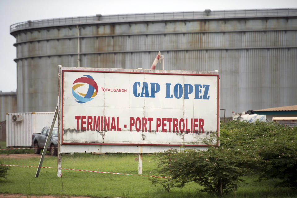 Un terminal pétrolier de la société Total Gabon dans la péninsule du Cap Lopez à Port-Gentil, en janvier 2017.