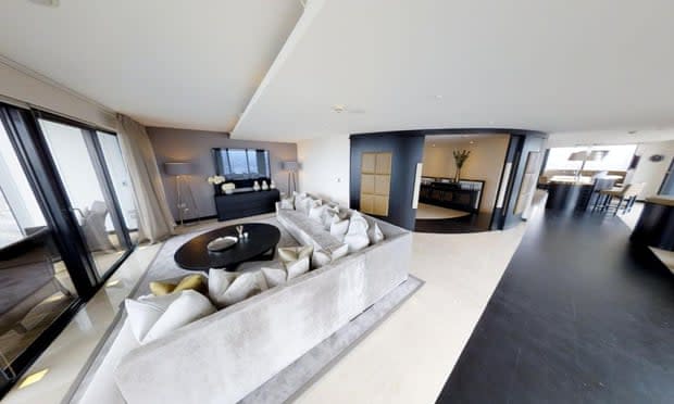 The 44th-46th floor penthouse at Beetham House, Manchester is believed to be owned by Phil Neville. Photograph: Rightmove