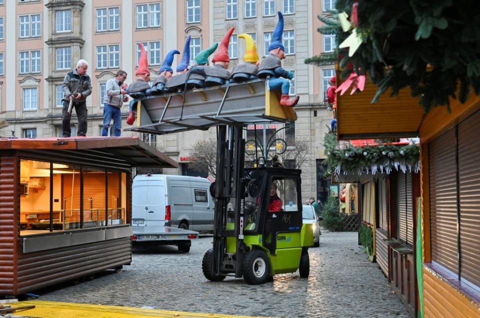 Christmas markets were shut down in Germany as new Covid measures were introduced to curb the spread (REUTERS)