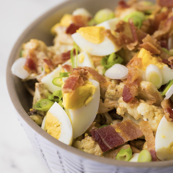 Cauliflower's having a bit of a moment right now — from buffalo cauliflower to cauliflower rice, it's hard to go wrong. Luckily, this salad proves that it can complement the most unique of accompaniments, and with a little bacon, anything can taste amazing.Recipe: Loaded Summer Cauliflower Salad