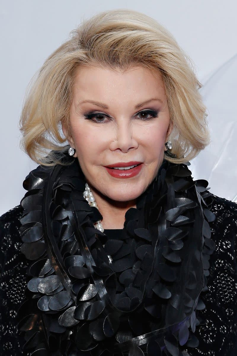 <p> It&apos;s&#xA0;no secret&#xA0;the late Joan Rivers has been under the knife many times. &quot;At this age the only way I can get a man to touch me is by getting plastic surgery,&quot; she&#xA0;joked&#xA0;in 2013. </p>