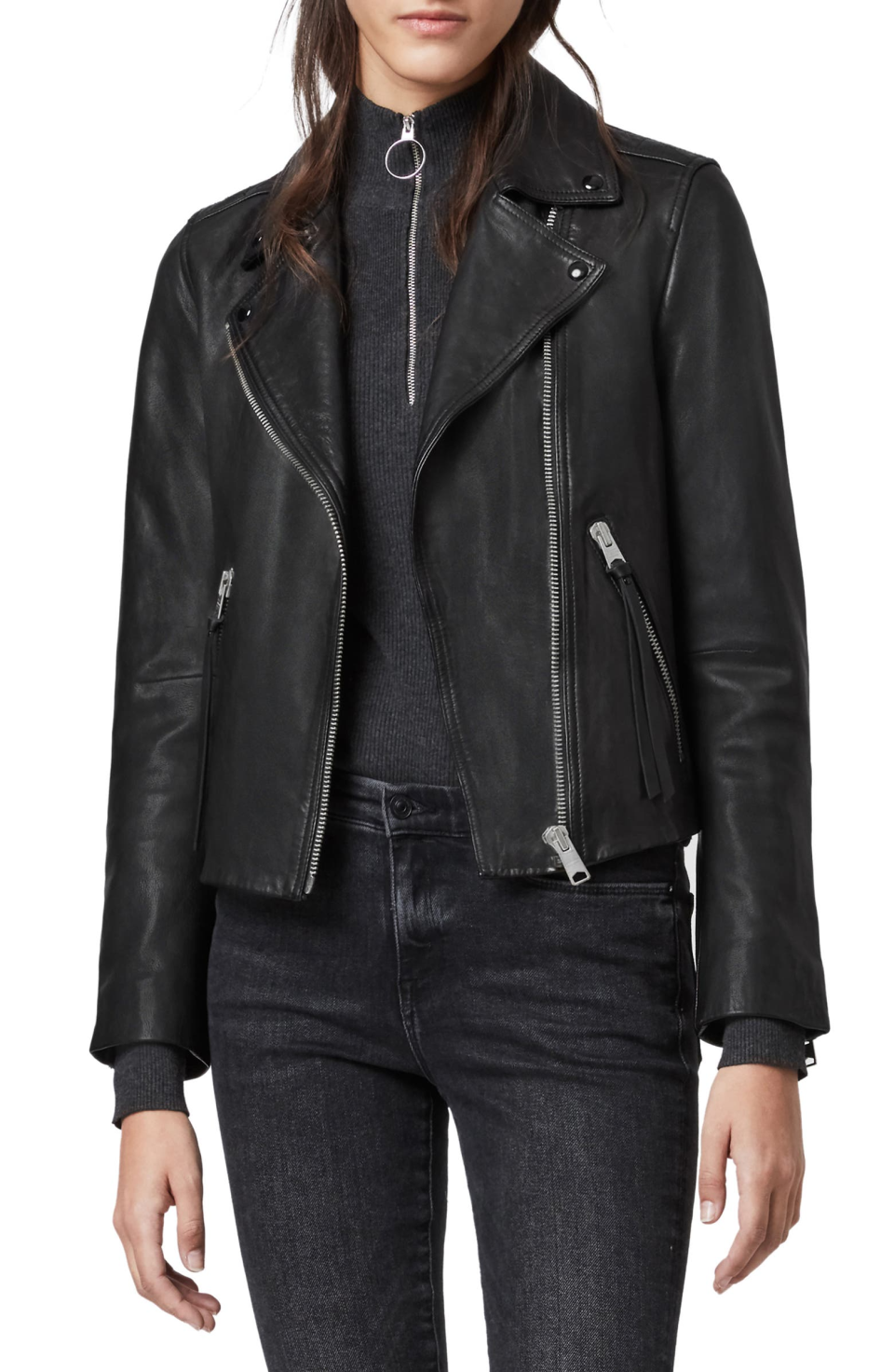 AllSaints Dalby Leather Biker Jacket